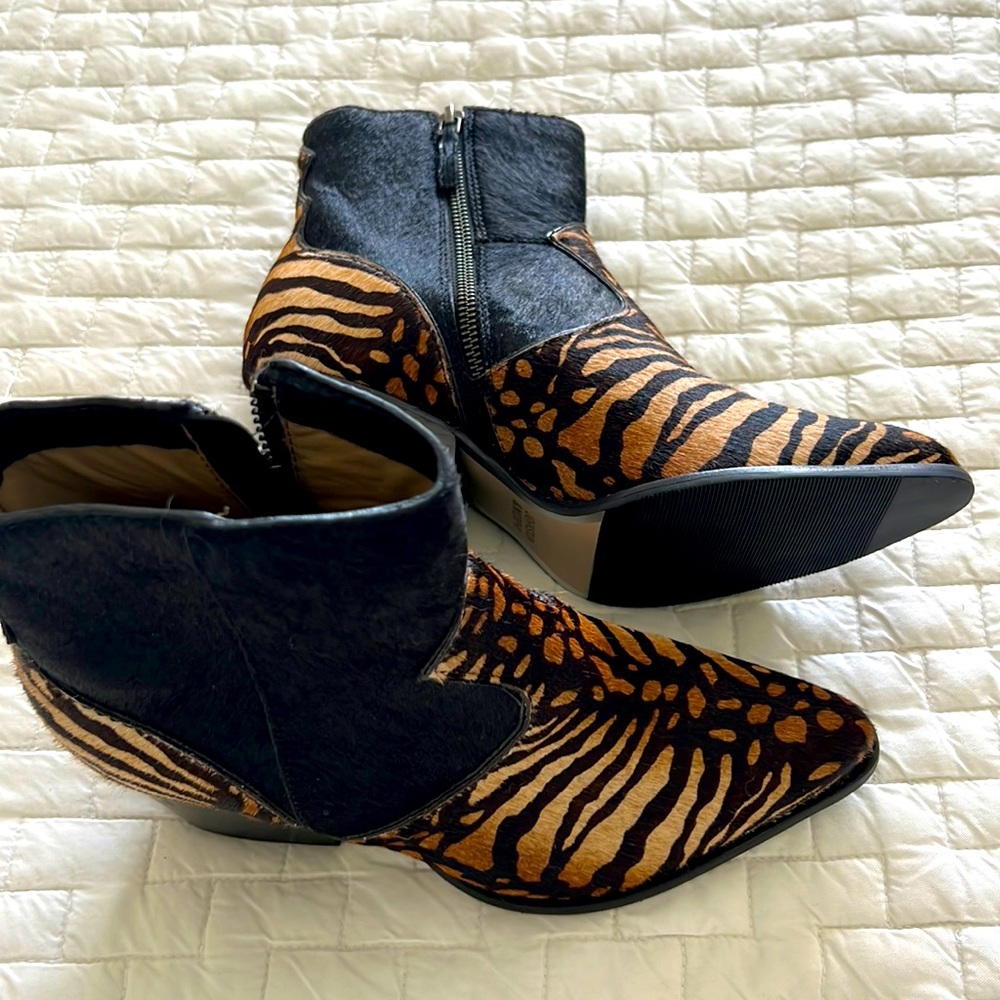 Johnson and Murphy women's fur boots.